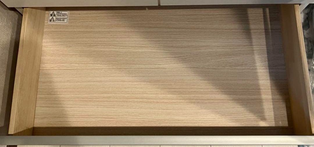 ワードロープ　ニトリ　ホワイト収納タンス ハンガーラック付き