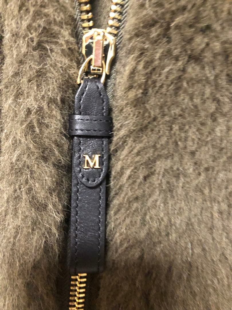 Maxmara テディベア ポンチョ・ケープコート カーキ