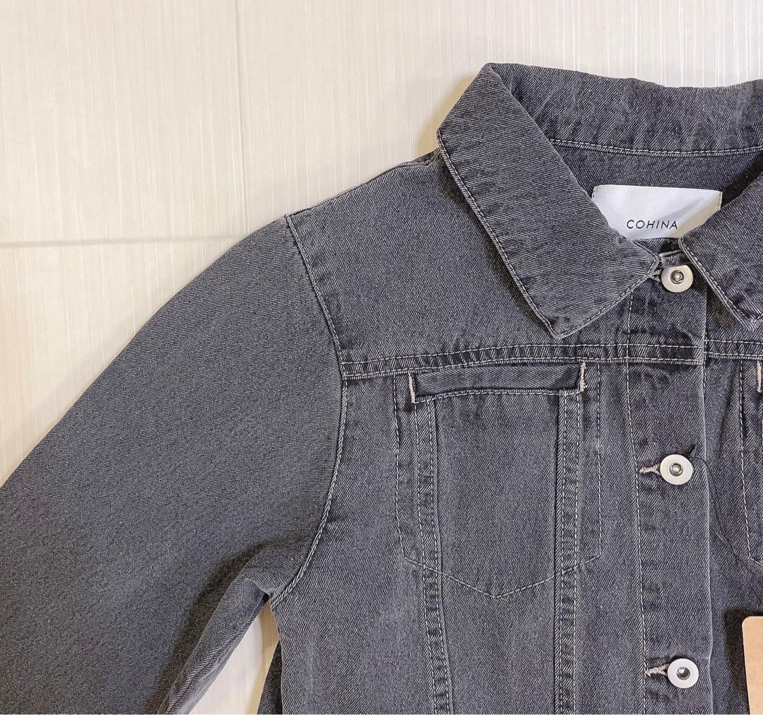 COHINA クロップドデニムジャケット