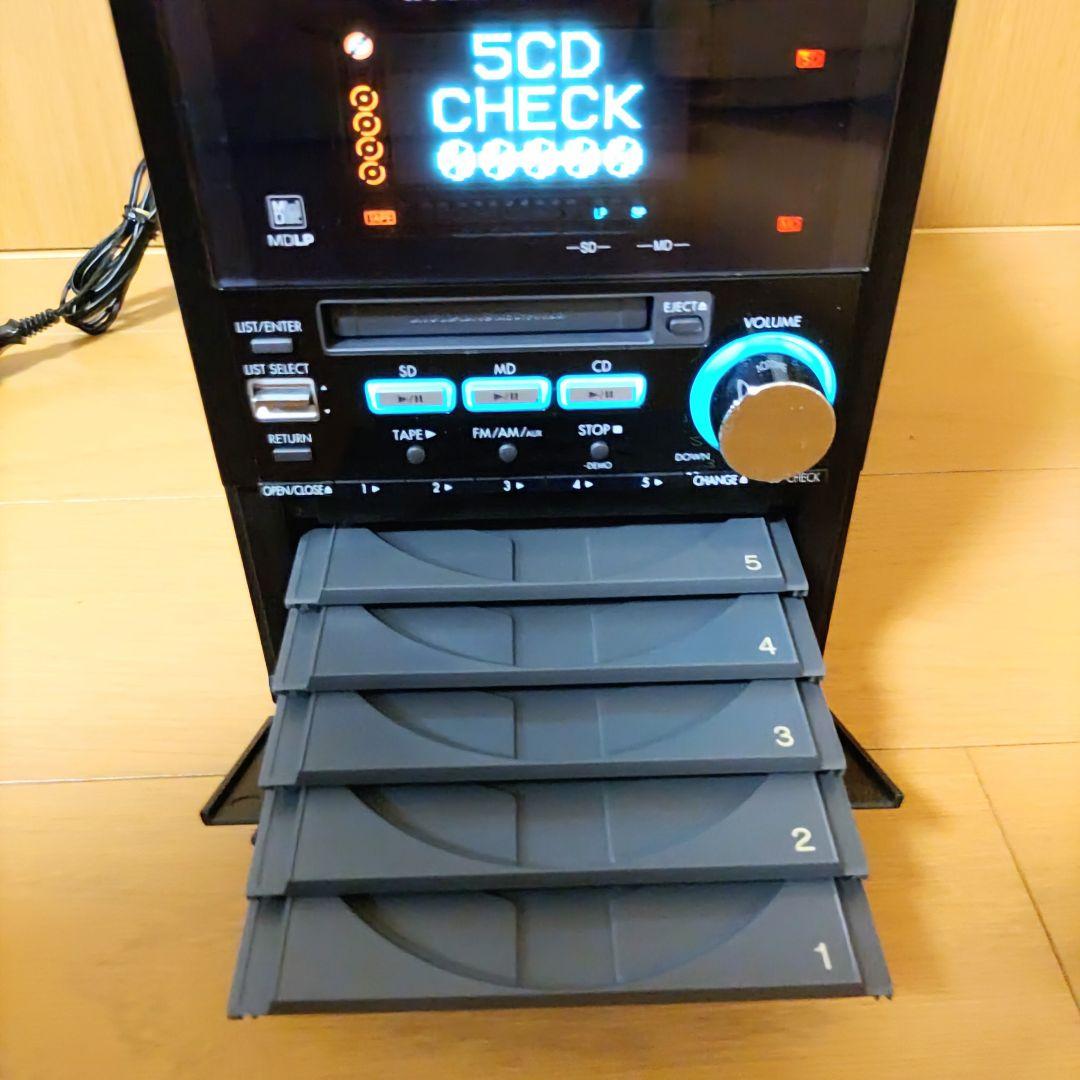 【稼働品】Panasonic SA-PM710SD ミニコンポ　リモコン付き