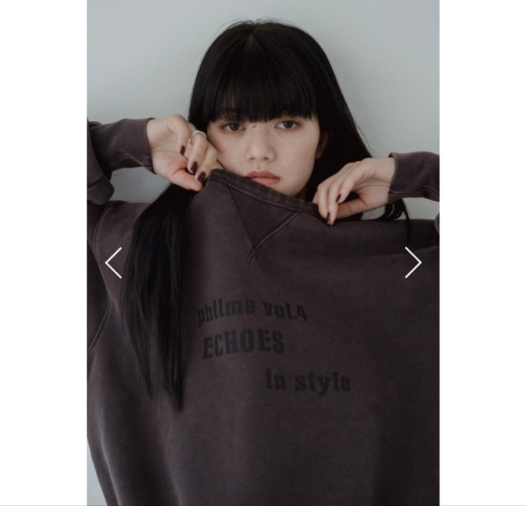 トップス philme vintage logo sweat