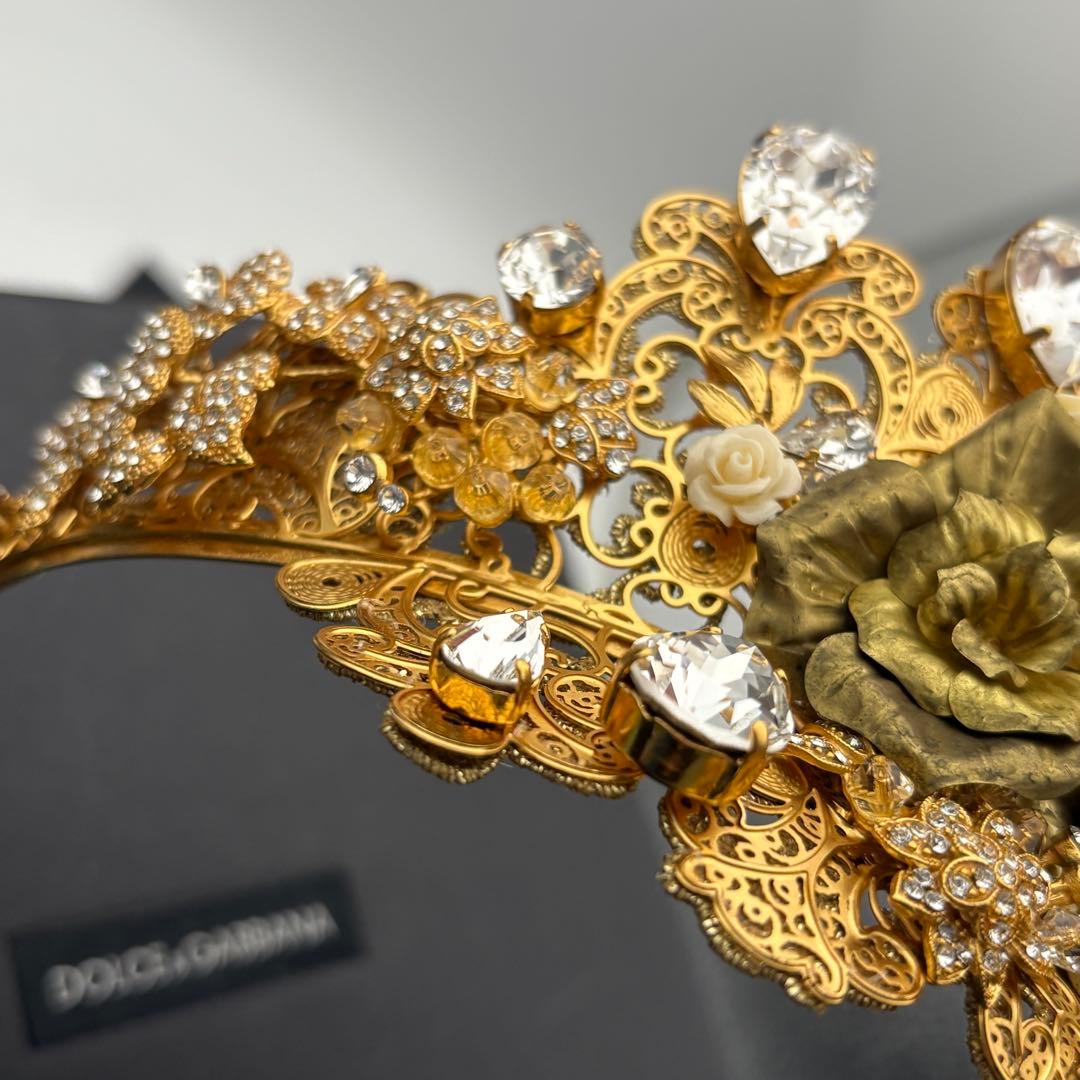 ✨希少✨Dolce&Gabbana カチューシャ ティアラ 天使 フラワー
