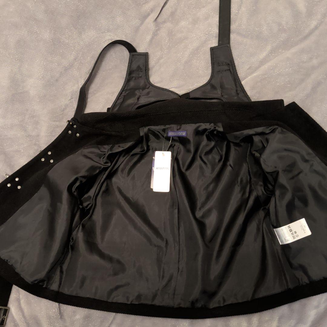 NIBBLE POISON クロップドジャケット ブラック