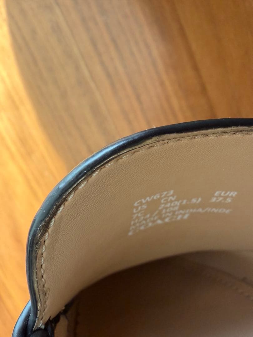 COACH★コーチ ブラック ローファー 24cm