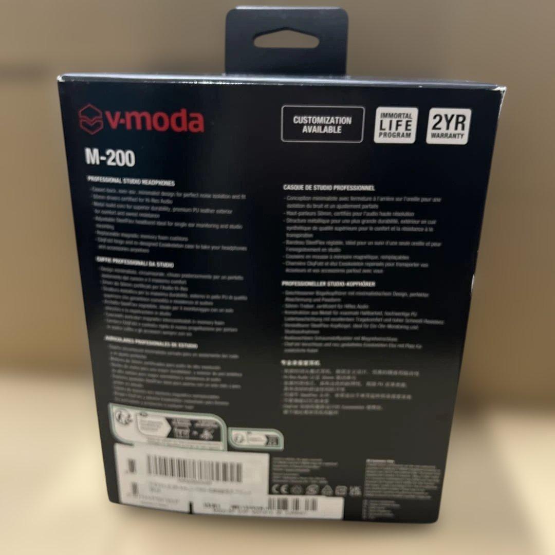 V-MODA M-200 ブラック オーバーイヤーヘッドフォン