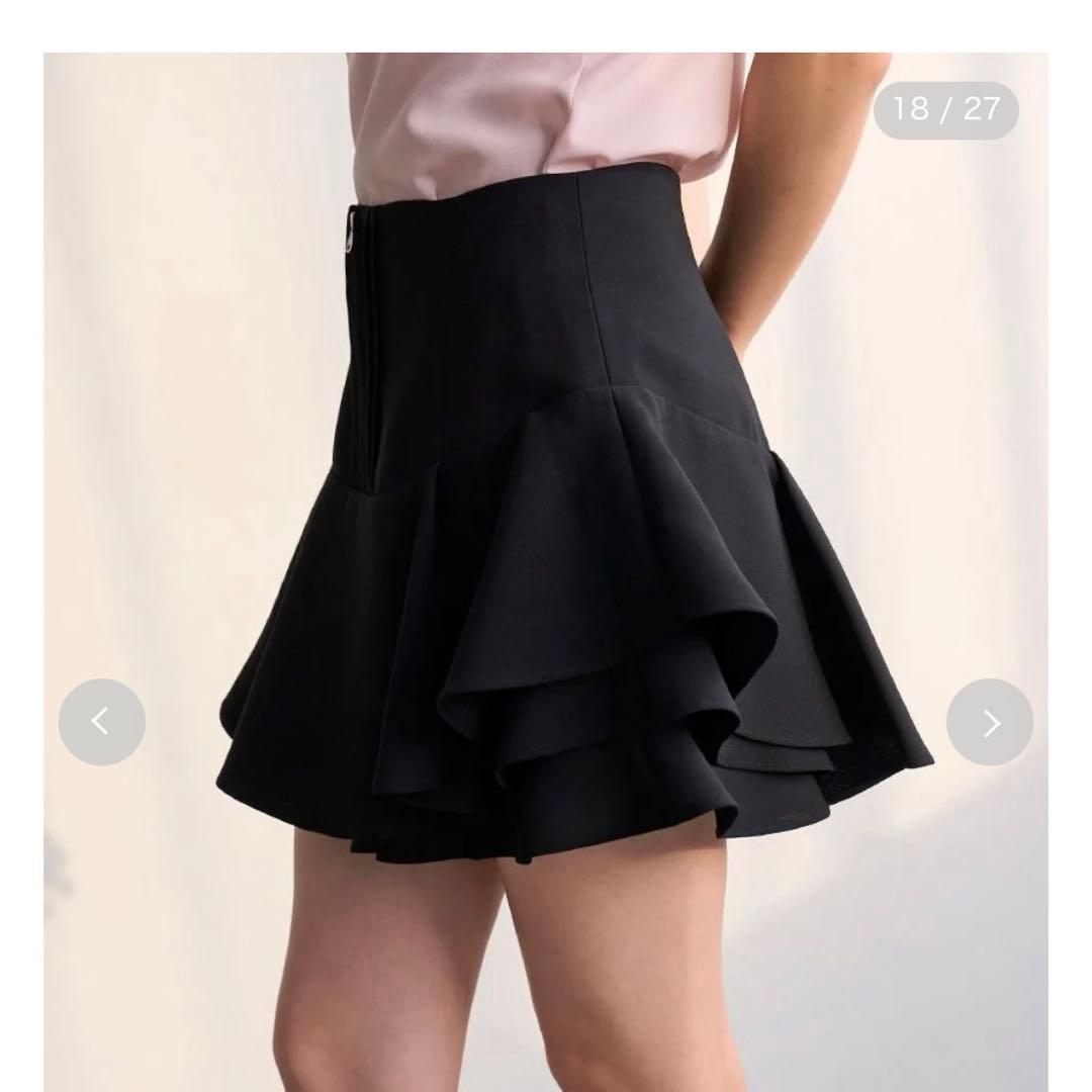 新品タグ付 snidel レイヤードフリルミニスカショーパン【カンヘウォン着用