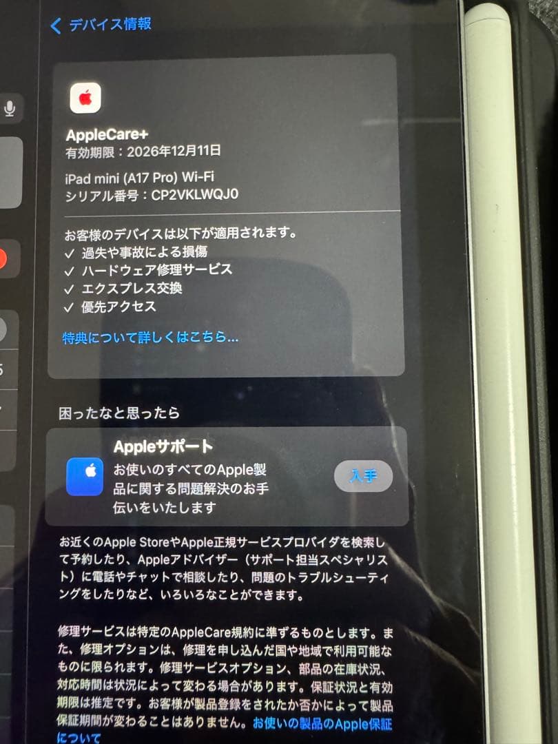 iPad mini Wi-Fiモデル256