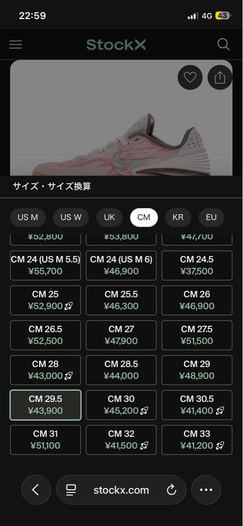 Nike バスケットボールシューズ CM 29.5