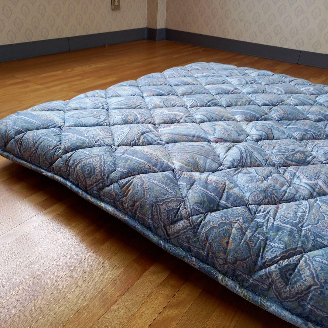 ホテル仕様 羽毛を越えた 掛け布団 極厚 体圧分散 敷布団 ペアセット日本製⑦