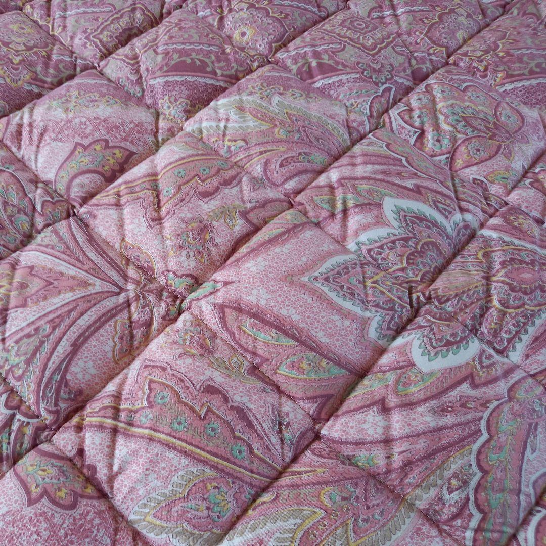 ホテル仕様 羽毛を越えた 掛け布団 極厚 体圧分散 敷布団 ペアセット日本製⑦