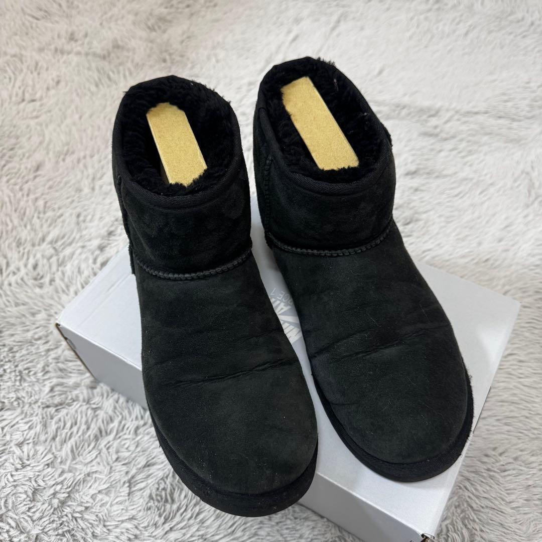 UGG Classic Mini ブラック ムートンブーツ 26cm