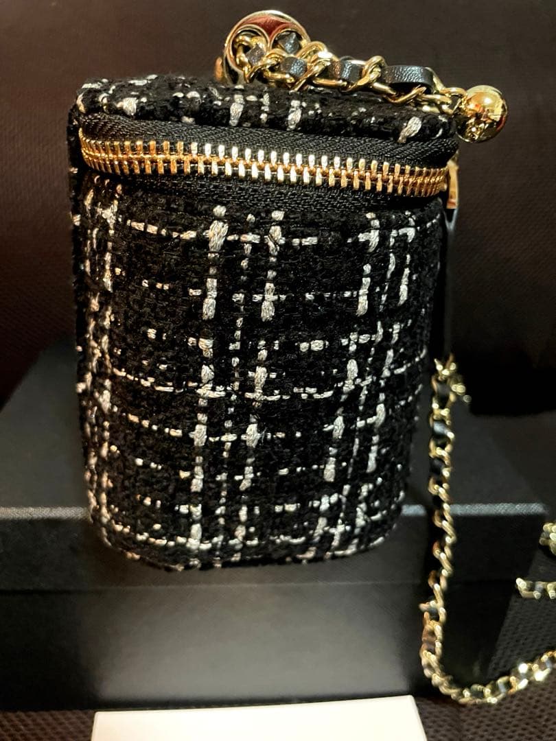 CHANEL シャネル　ツイードバニティチェーン　ショルダーバッグ　ノベルティ
