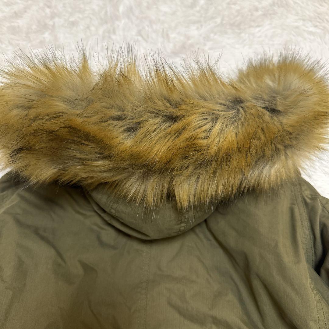 AVIREX アヴィレックス ファー付き モッズコート 中綿 オリーブ カーキ