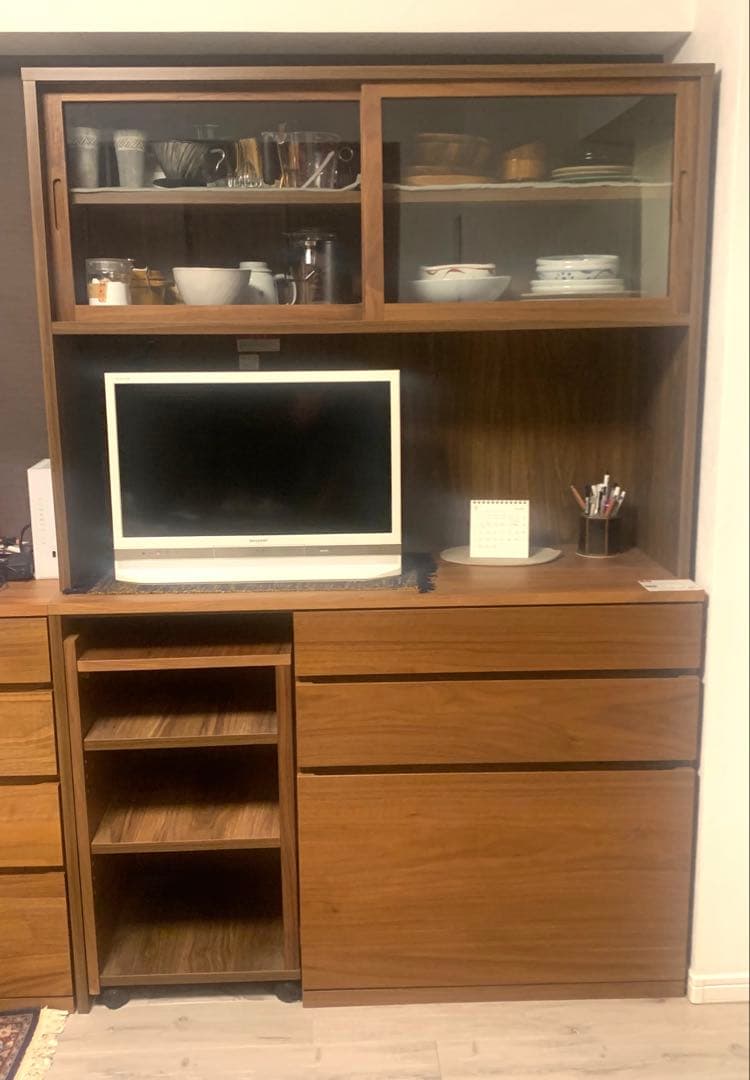 送料18,500円 壁に取り付けられる家具も販売中 カップボード 幅120