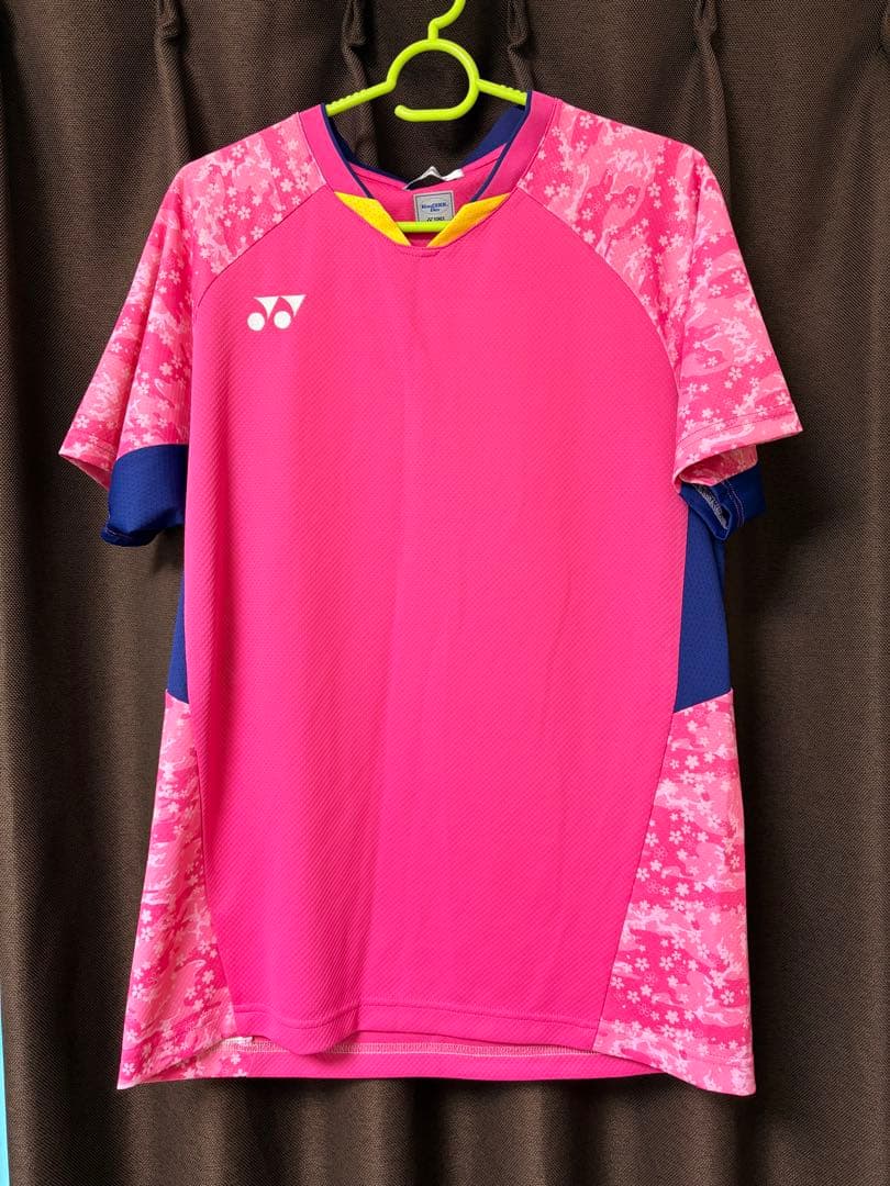 YONEX バドミントン ゲームシャツ / ピンク Lサイズ 2020日本代表