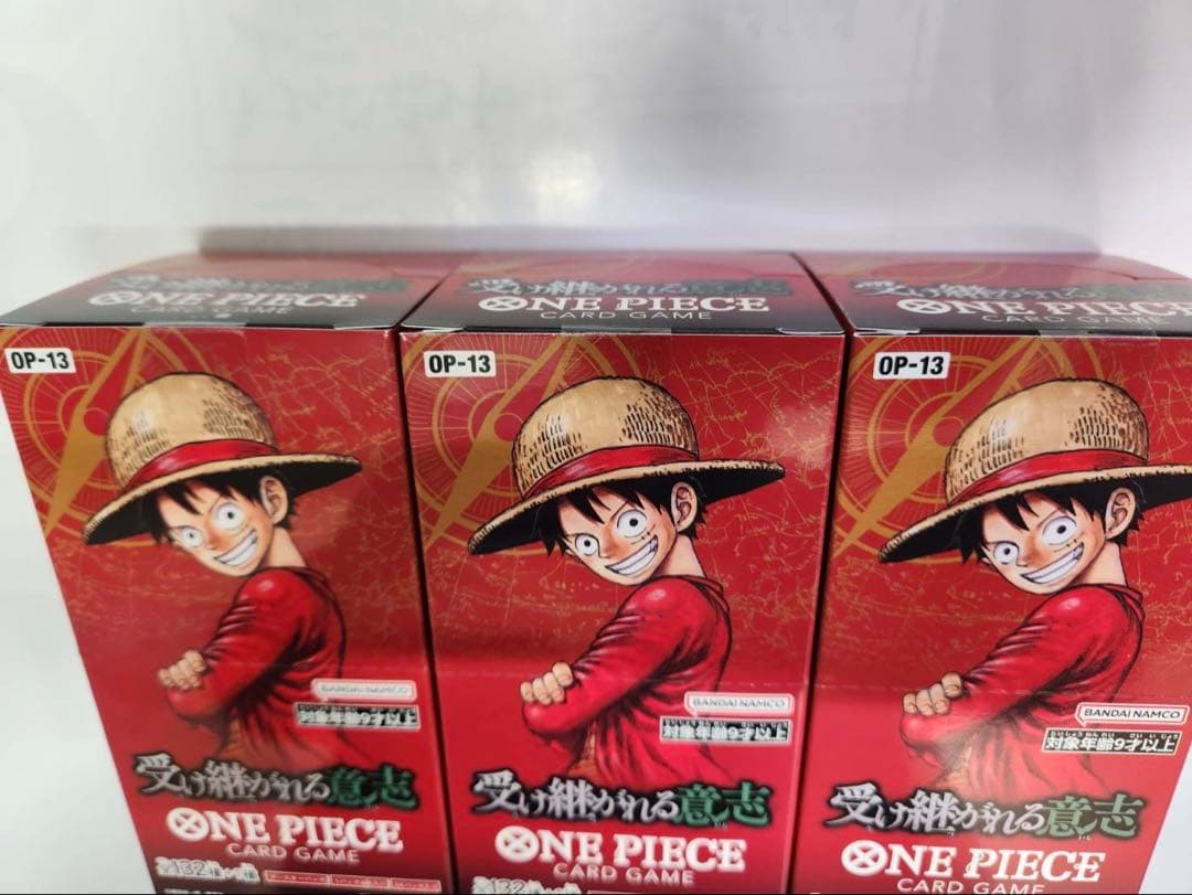 ワンピースカード　受け継がれる意志　BOX 3BOX 【新品未開封テープ付き】