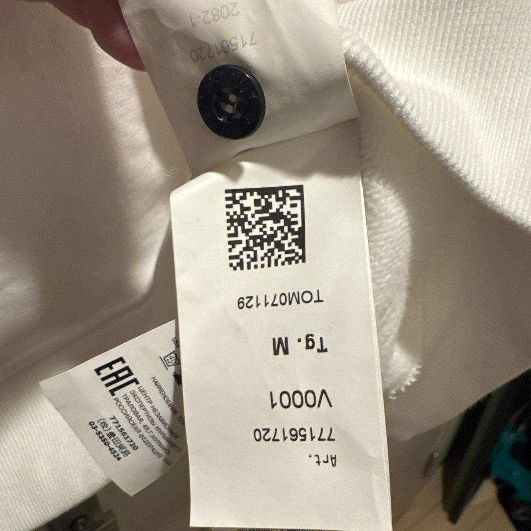 STONE  ホワイト クルーネック トレーナー