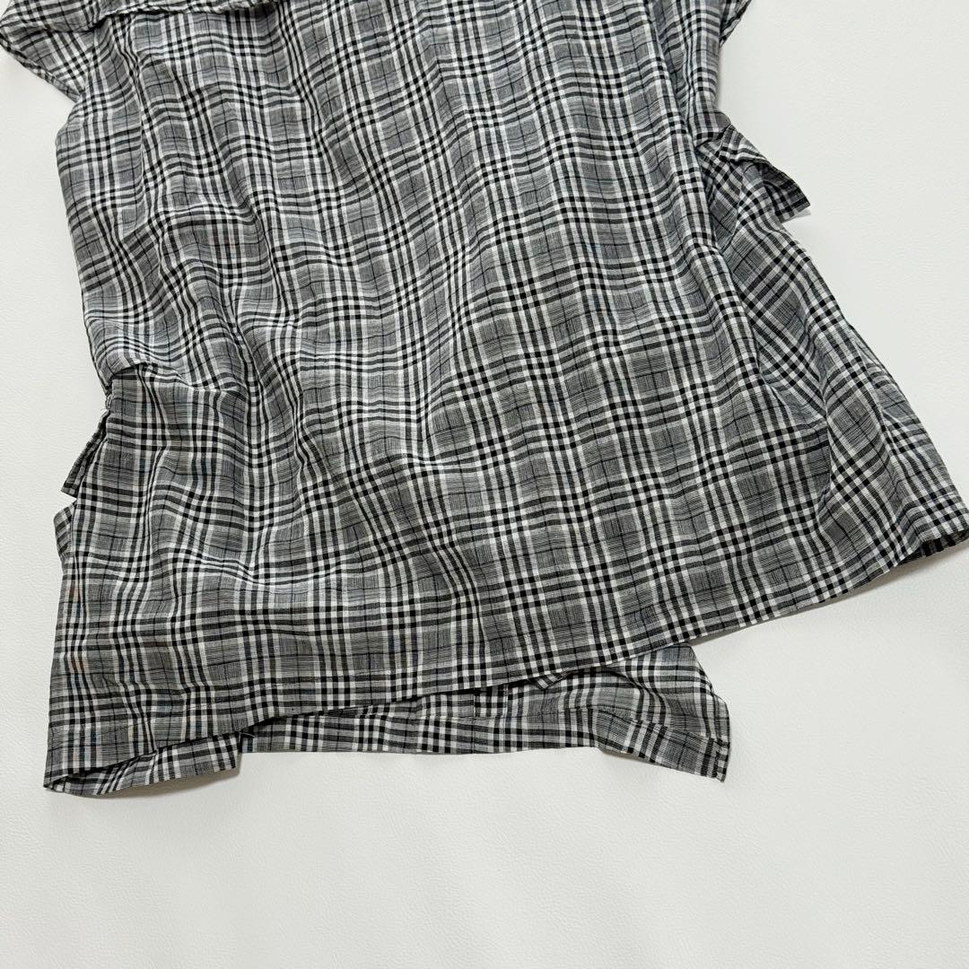 美品✨ センソユニコ 芽風 メフウ チュニックワンピース 変形チェック アシメ