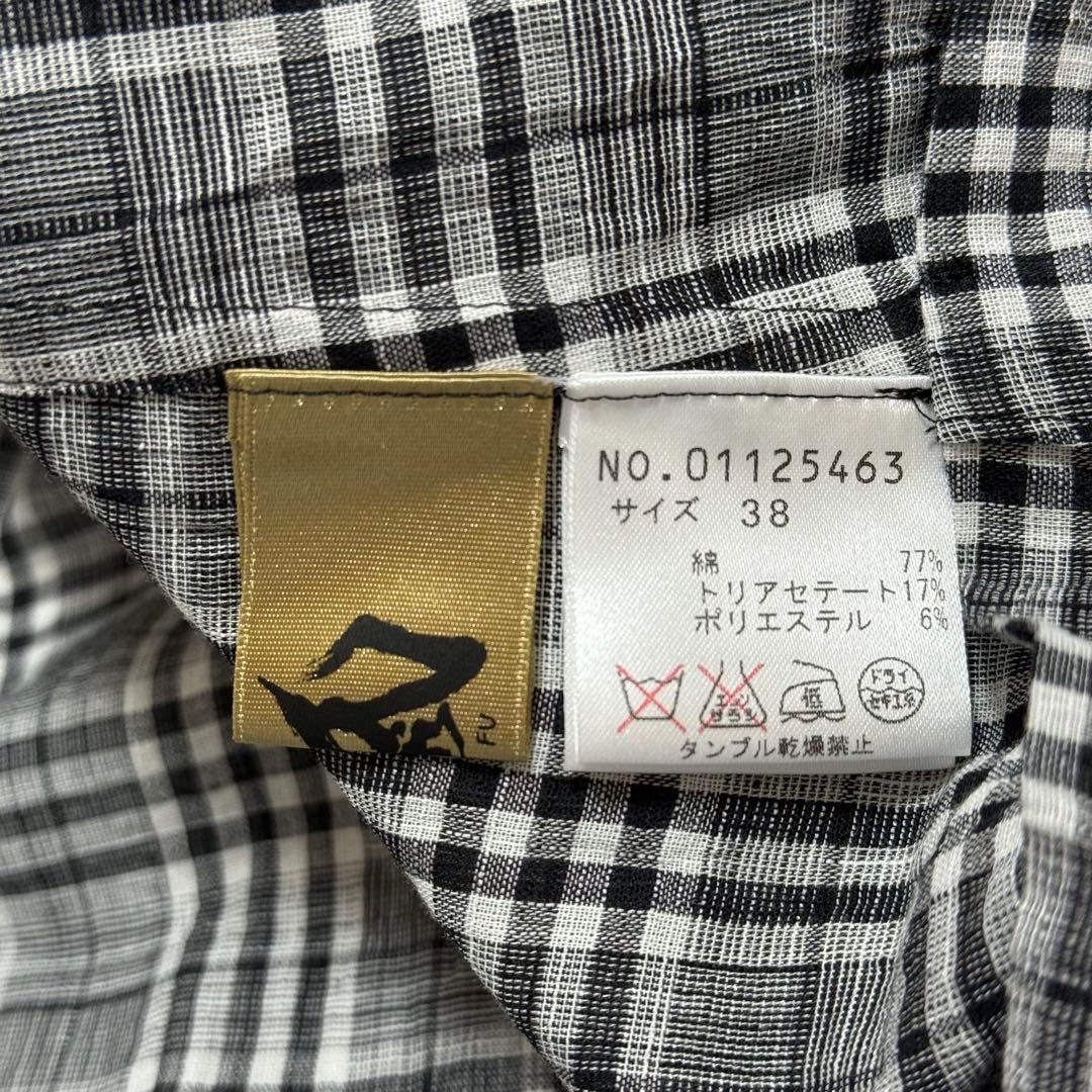 美品✨ センソユニコ 芽風 メフウ チュニックワンピース 変形チェック アシメ