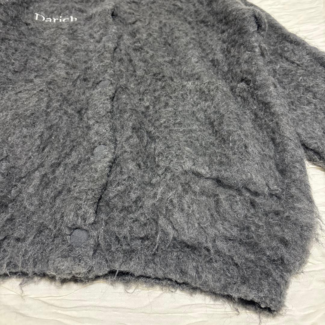 Darich グレー 長袖カーディガン　フラッフィーオーバープルオーバー