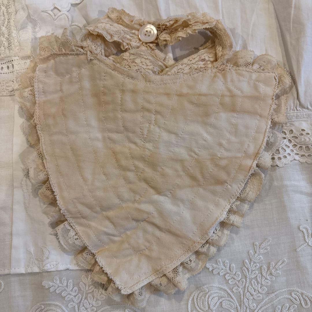 アンティーク♡アンティークレースの付け襟　フランスアンティーク