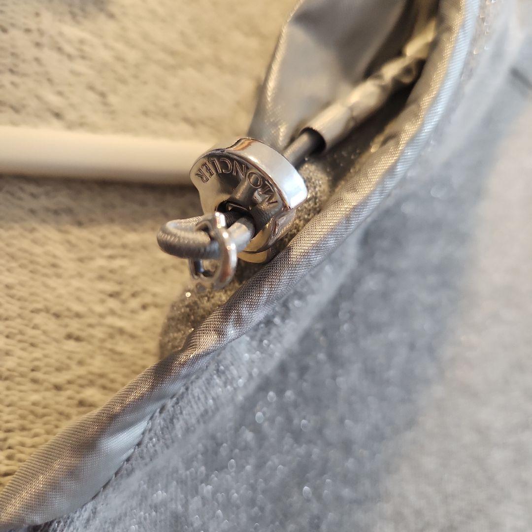 【gucci】MONCLER モンクレール⭐ラメグレーパーカーM