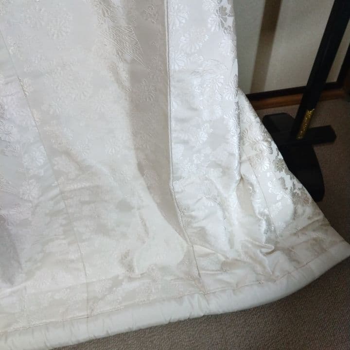 白無垢 菊と扇子柄に唐織 5
