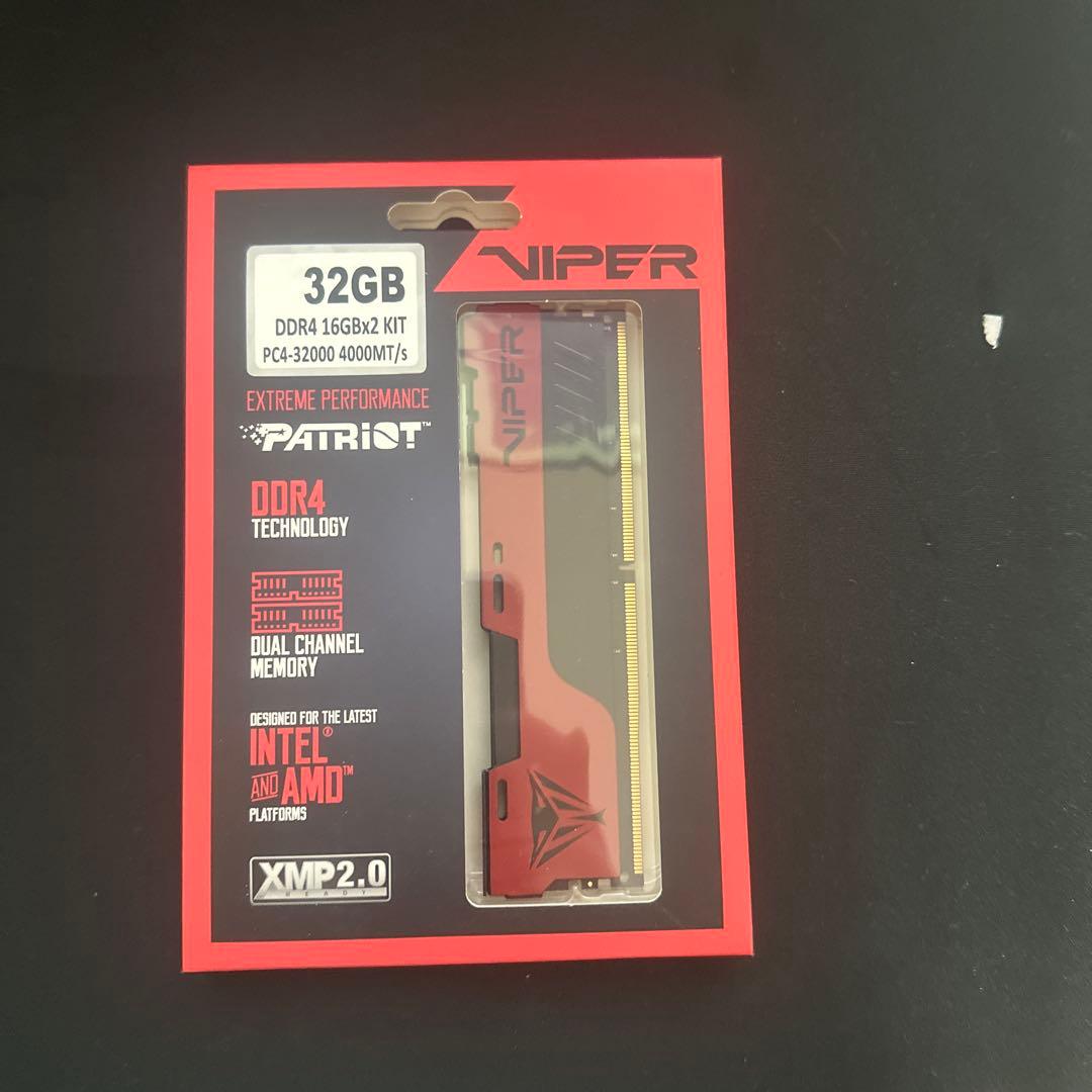 メモリー Patriot Viper 32GB DDR4 4000MHz