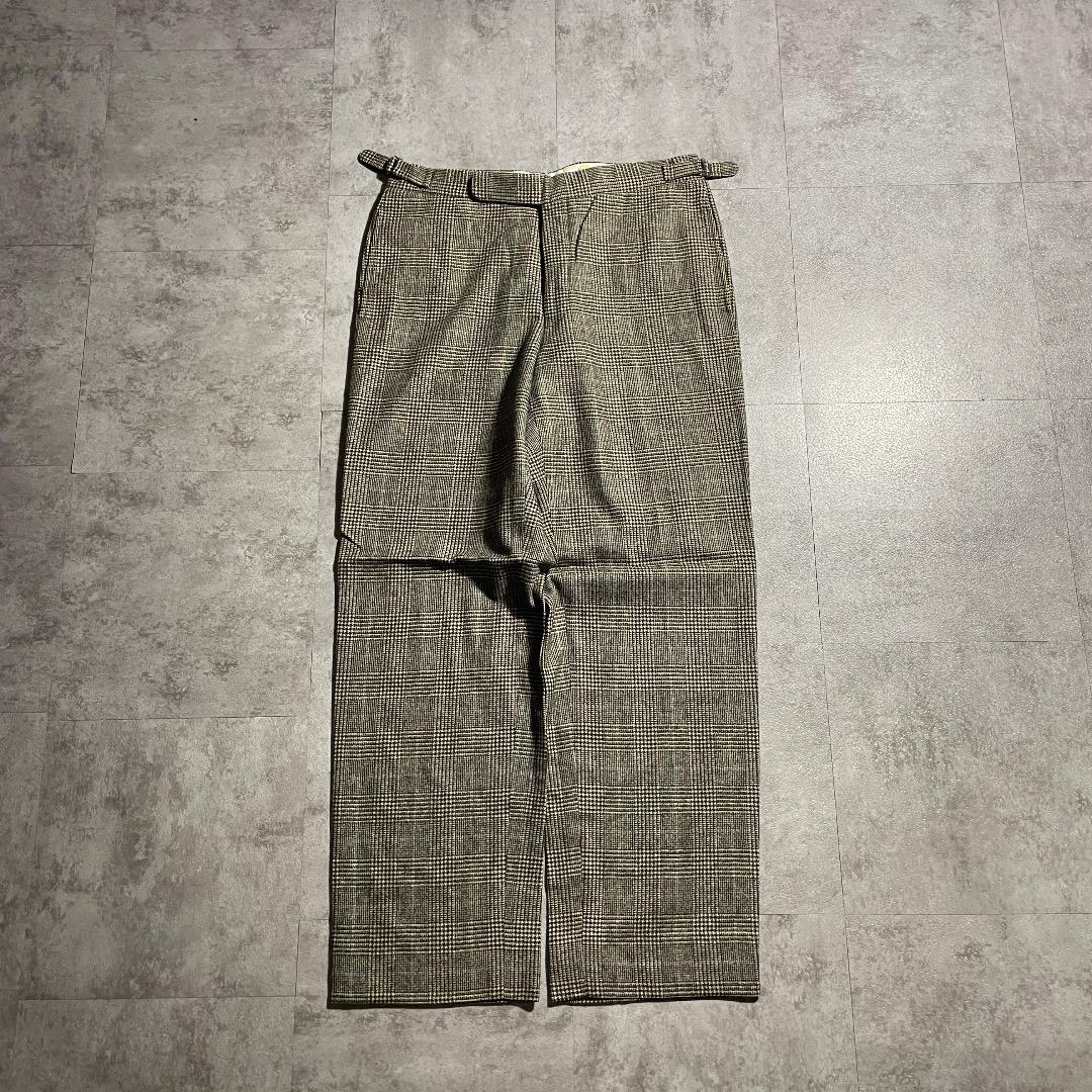 80s ラルフローレン optiジッパー 千鳥格子 イタリア製【W31】