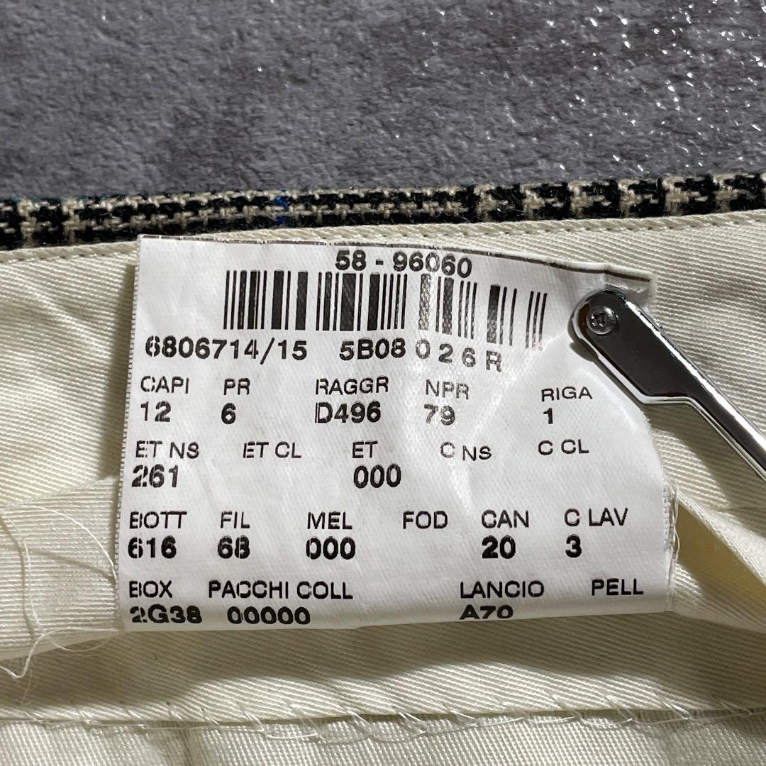 80s ラルフローレン optiジッパー 千鳥格子 イタリア製【W31】