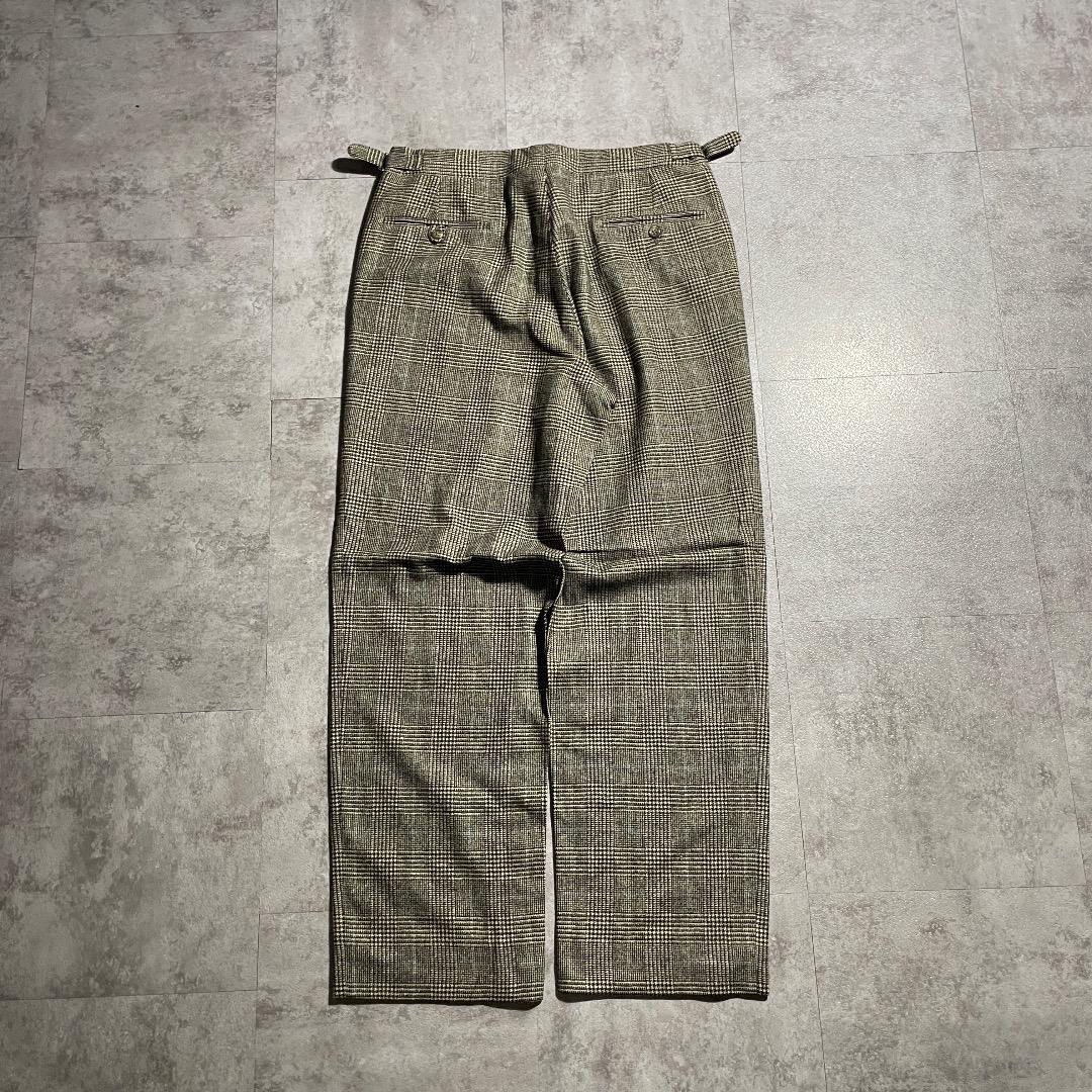 80s ラルフローレン optiジッパー 千鳥格子 イタリア製【W31】