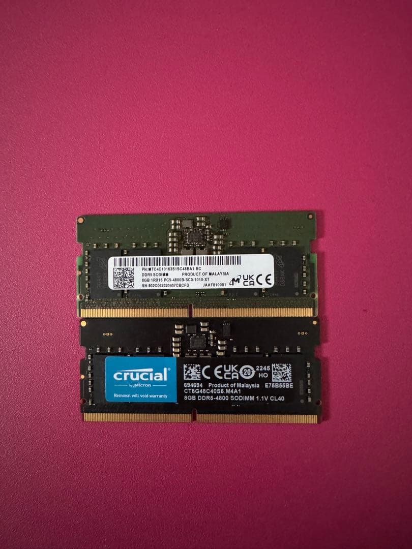 DDR5 メモリー 16GB (2x8GB)