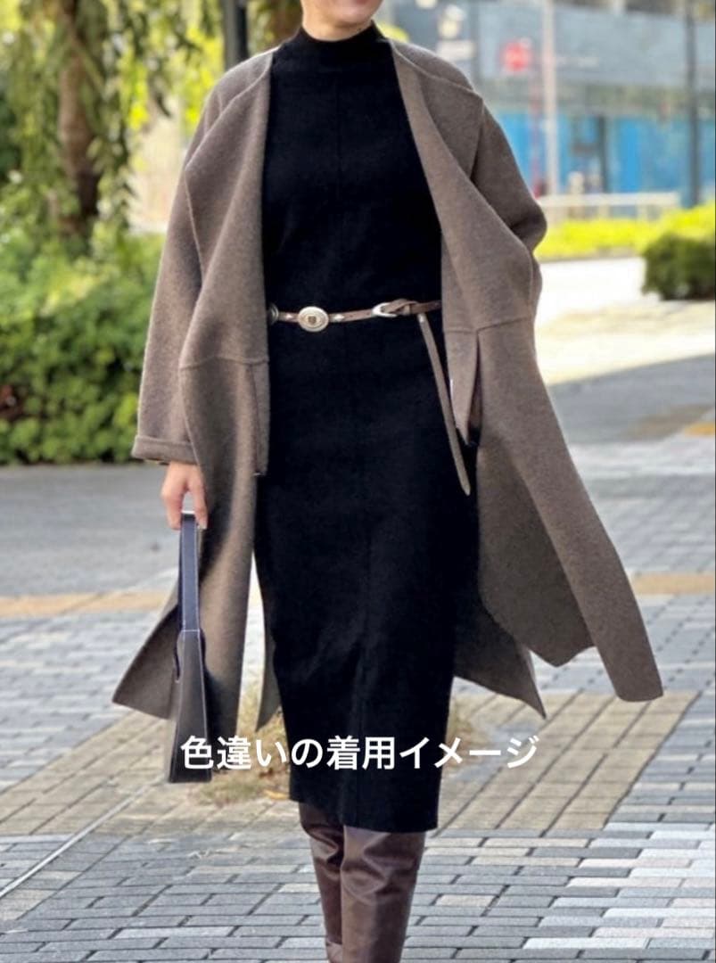 試着のみ★ウィムガゼット Puntovita コンチョ細ベルト レザー ブラウン