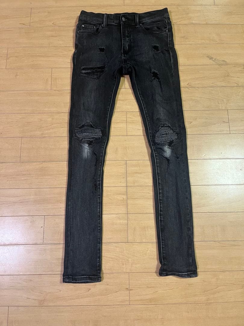 ミニマル30inブラックスキニーデニム