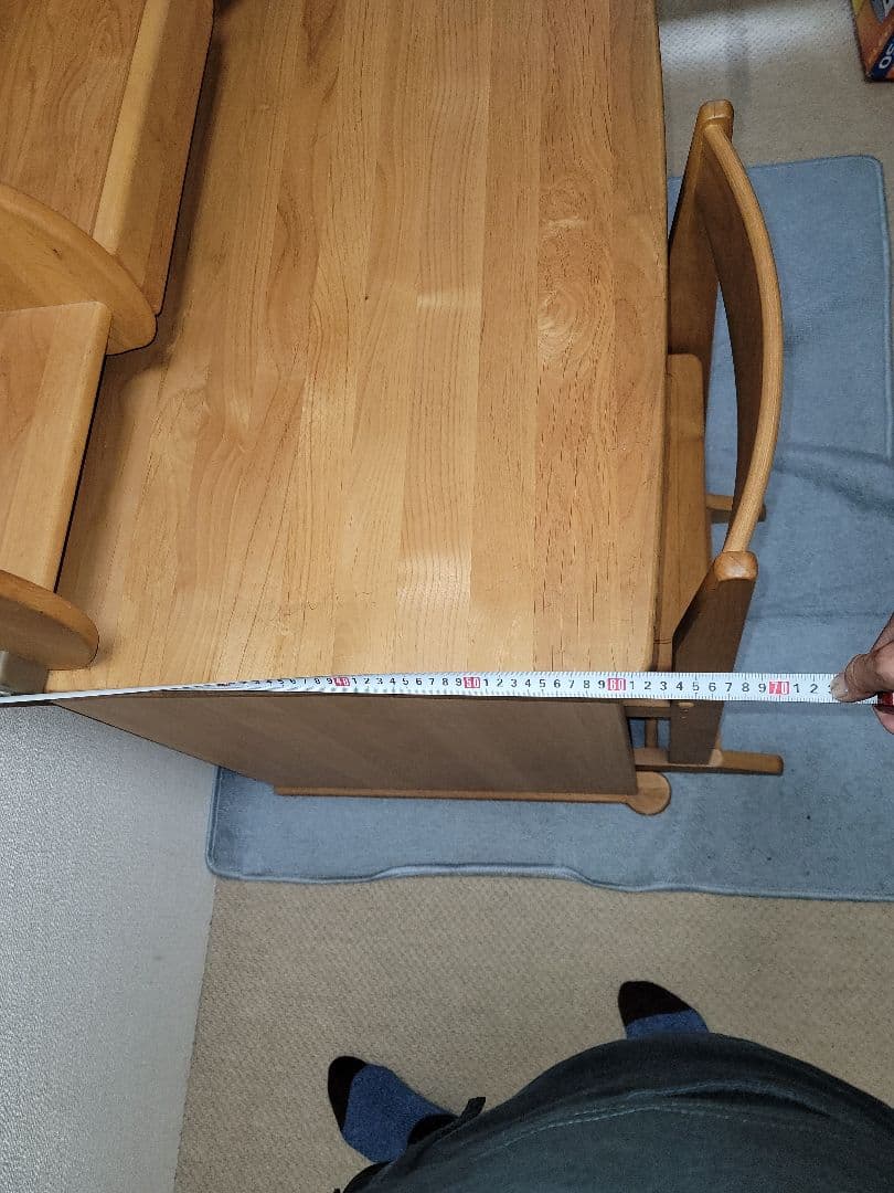 大幅値引き！堀田木工所の 木製学習机と椅子セット早いもん勝ち！