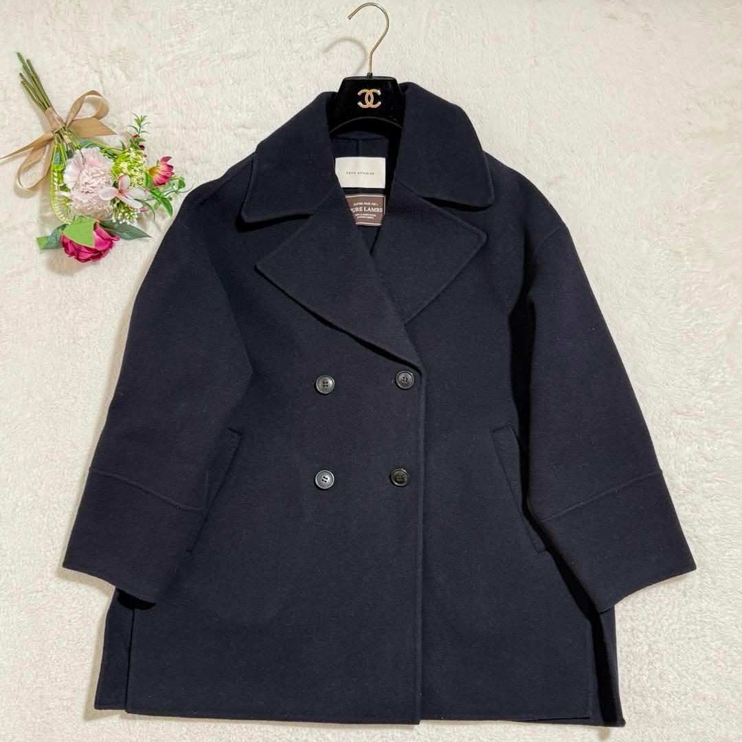 美品✨　ナノユニバース　PURE LAMBS リバーミドルコート　L　24AW