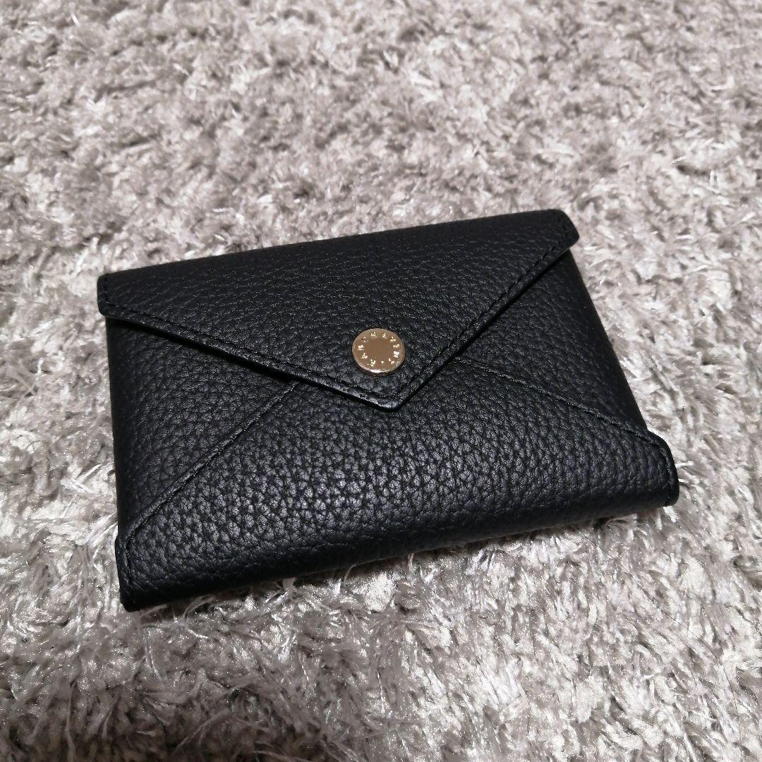 ボナベンチュラ　エンベロープカードケース　黒