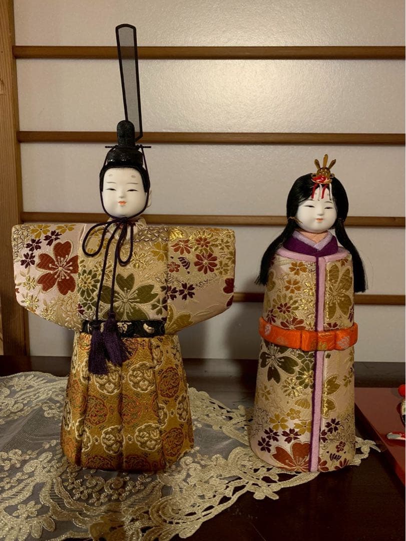 みかんママ•*¨*•.¸雛人形 木目込み雛人形 男雛 女雛 ひな祭り 立雛