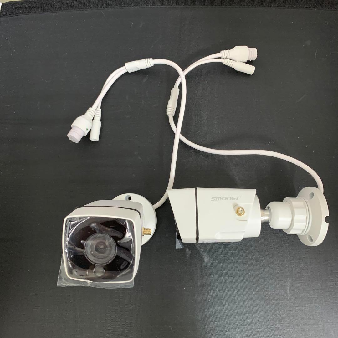 ワイヤレス 防犯カメラセット モニター１台 カメラ２台 ハードディスク内蔵