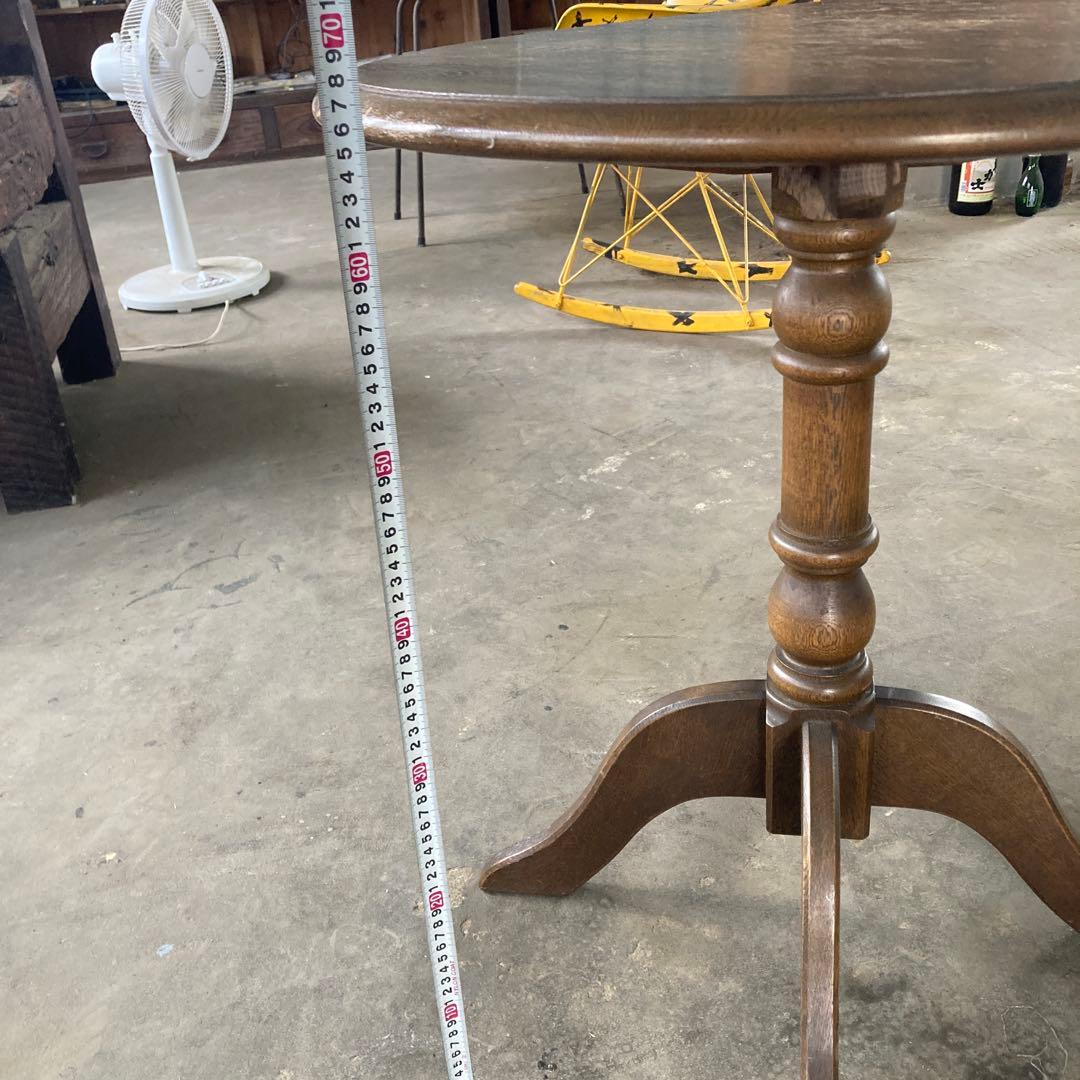 M*M様 天然木 コーヒーテーブル 丸テーブル 木製 直径59.5cm