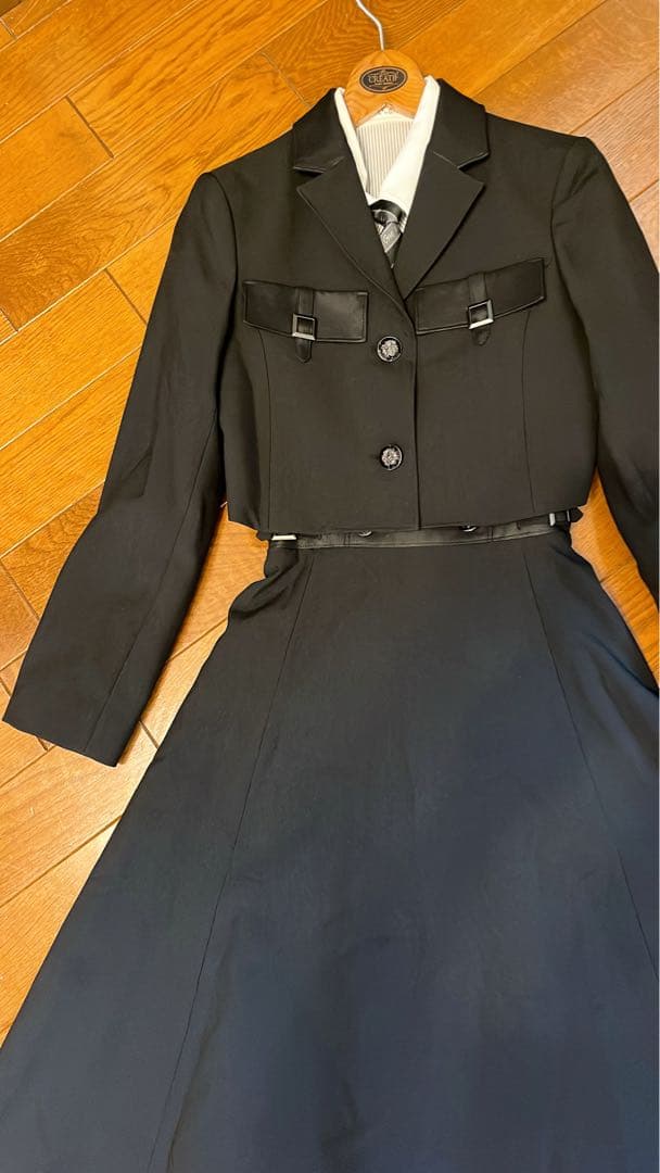 【美品】ELLE EN NOIR 160 卒業式　卒服　女子フォーマル4点セット
