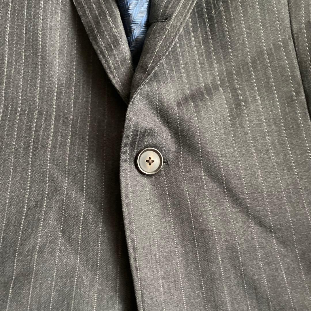 バーニーズニューヨーク ロロピアーナ スーツ グレー ストライプ L相当