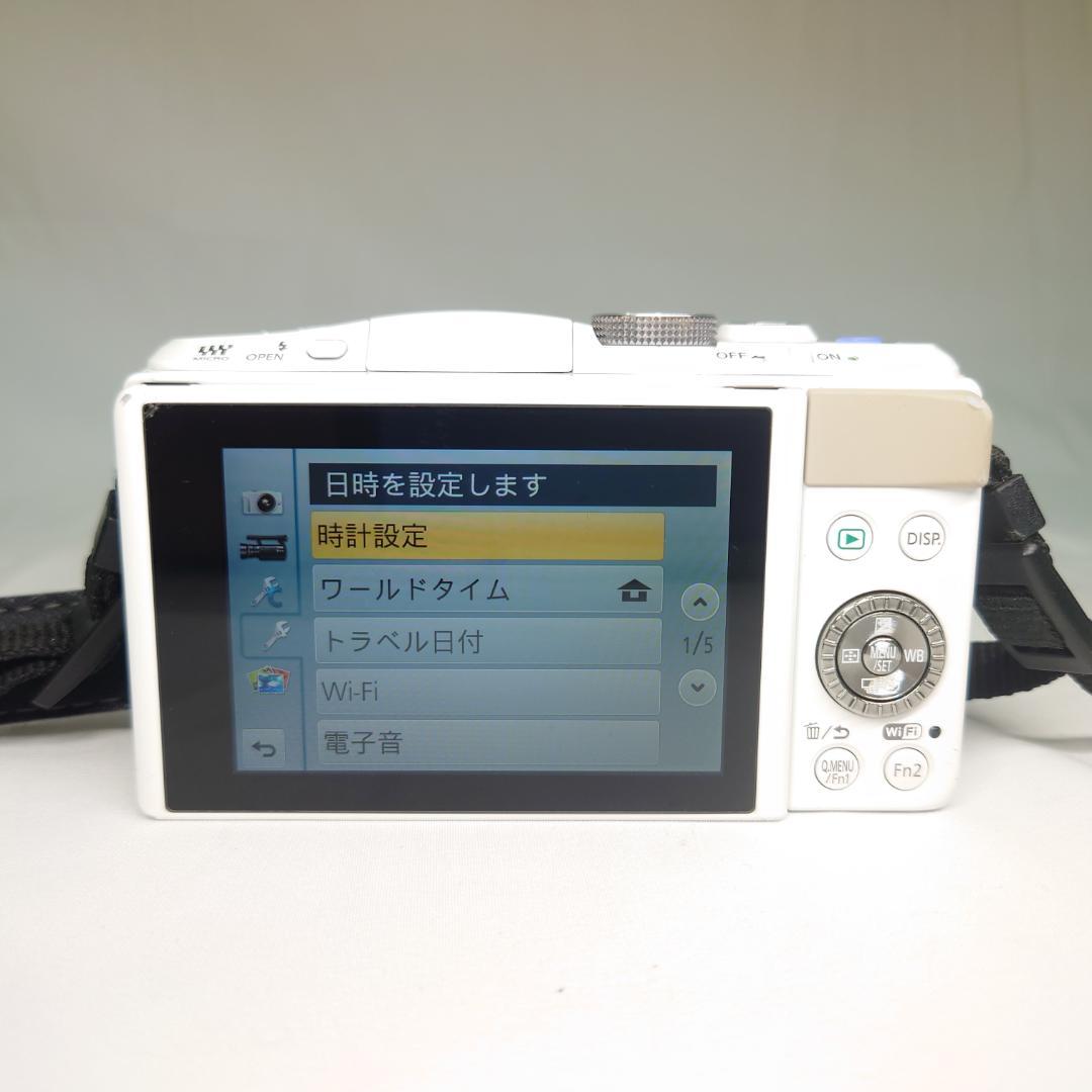 パナソニック LUMIX DMC-GF6 ホワイト 一眼レフカメラ 動作確認済み
