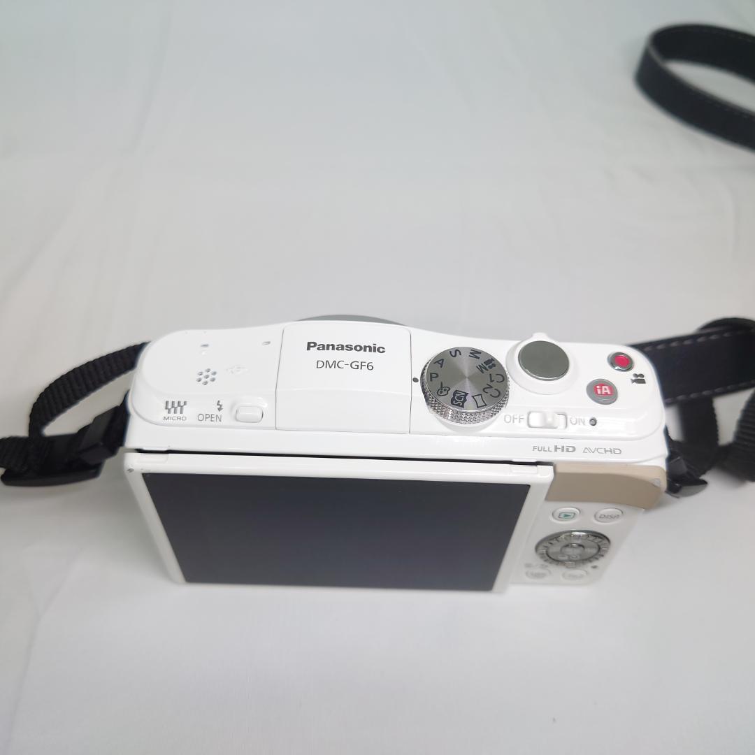パナソニック LUMIX DMC-GF6 ホワイト 一眼レフカメラ 動作確認済み