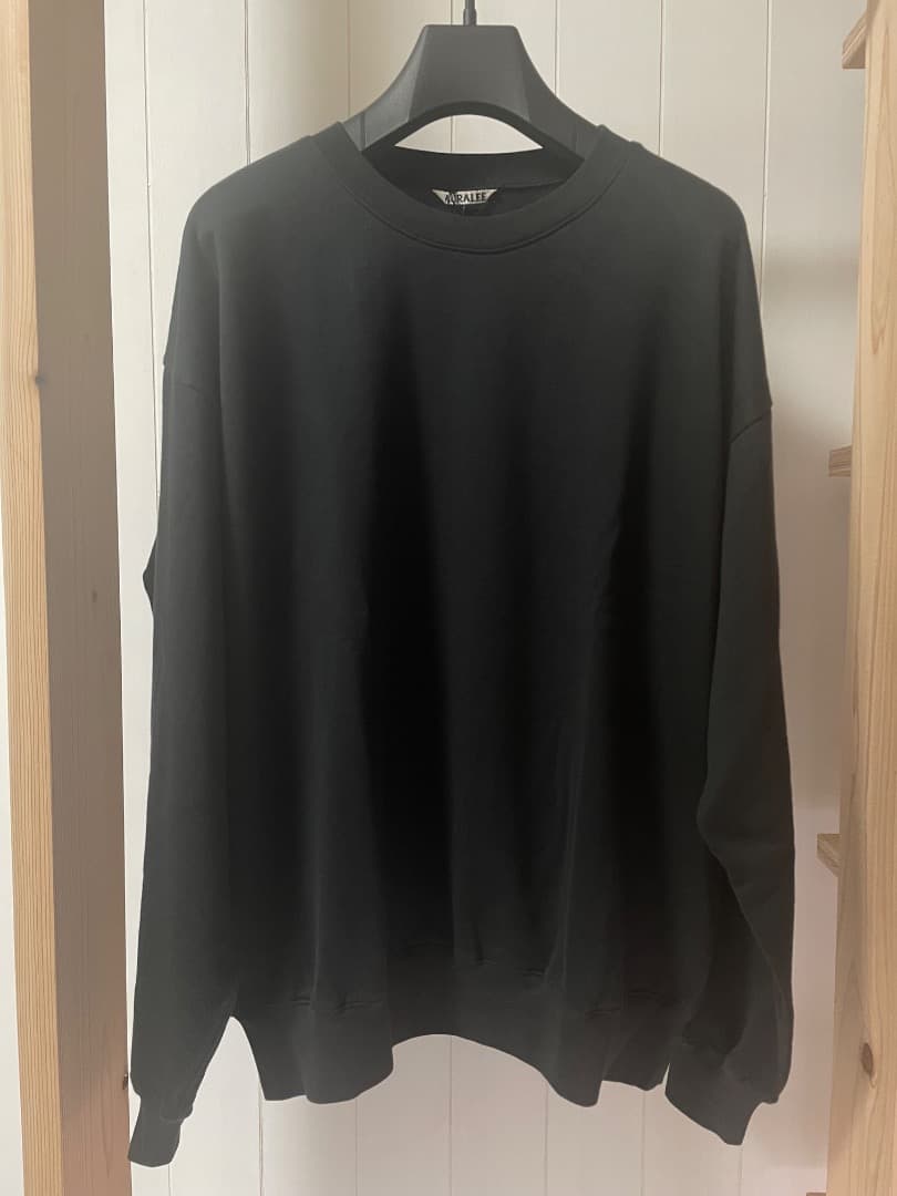 【未使用に近い】オーラリーSUPER HIGH GAUGE SWEAT P/O
