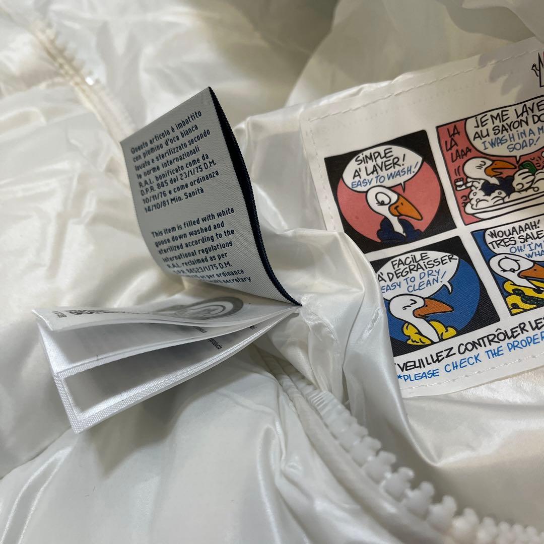 モンクレール　ダウンベスト　メンズ　ホワイト　Lサイズ　一点限り　MONCLER