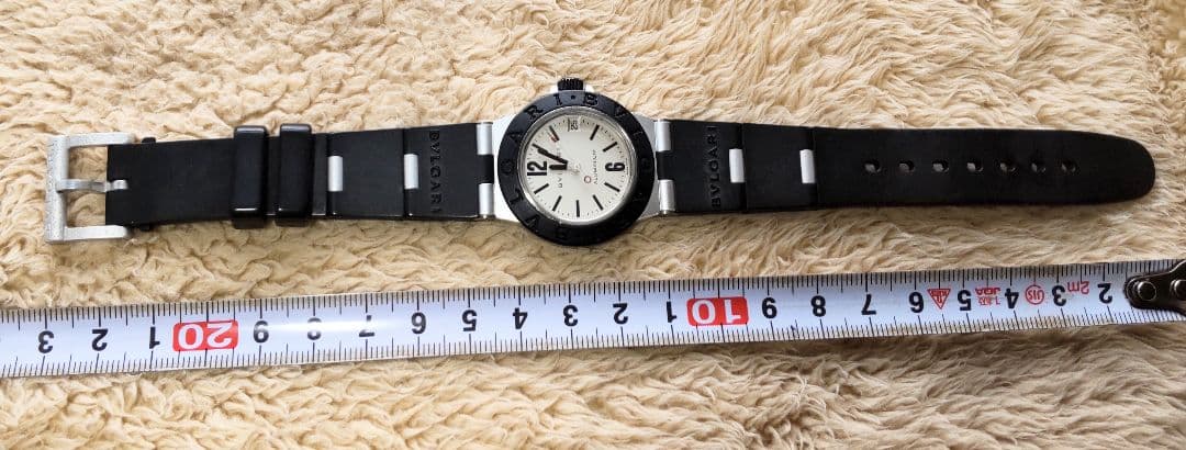 ブルガリ (BVLGARI) アルミニム シルバー文字盤 AL32TA