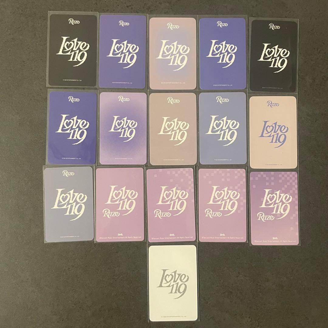 RIIZE ソヒ トレカ love119 16枚セット