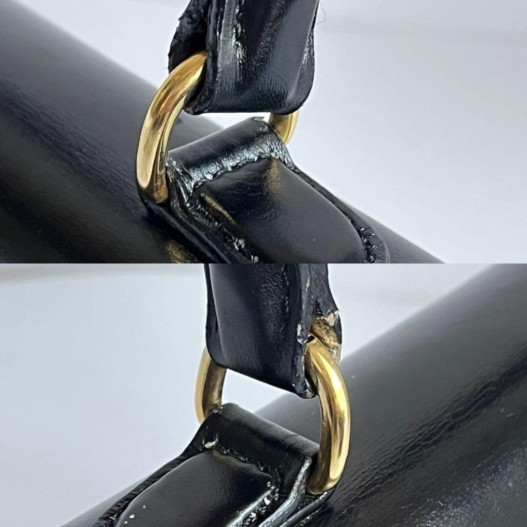 ✨極美品✨　CELINE ガンチーニ　ハンドバッグ　ブラック　黒　ミニ　バッグ