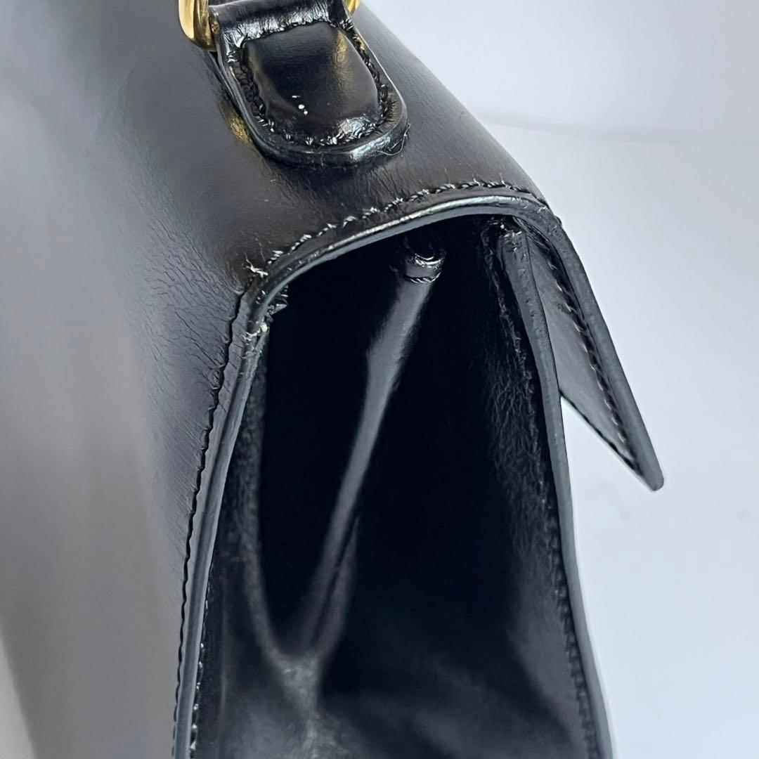 ✨極美品✨　CELINE ガンチーニ　ハンドバッグ　ブラック　黒　ミニ　バッグ